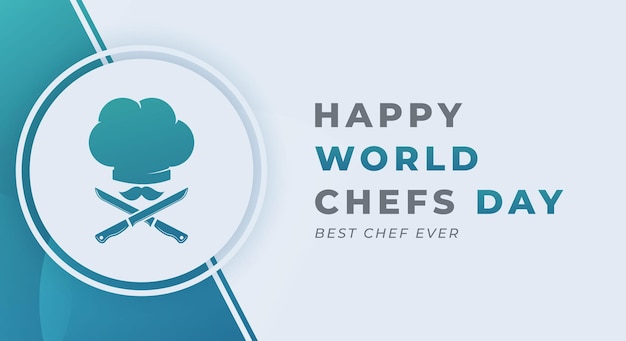 Vector happy international chefs day vector design illustration for background poster banner advertising