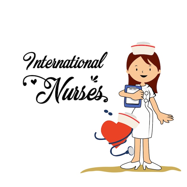 Happy International Nurses Day Vector Template Design Illustration