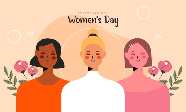 Happy International Women's Day Illustration