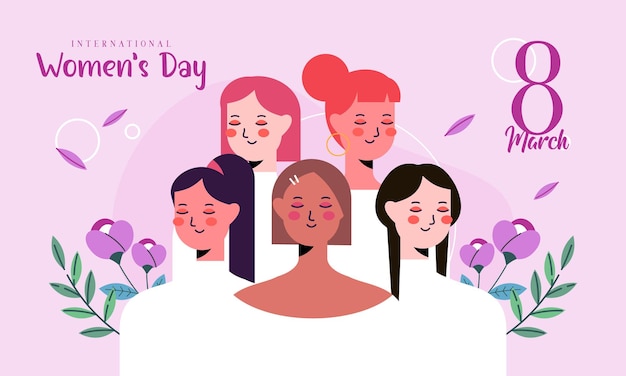 Happy International Women's Day Illustration