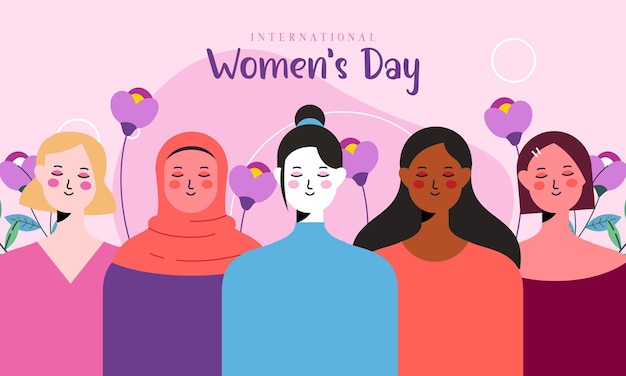 Happy International Women's Day Illustration