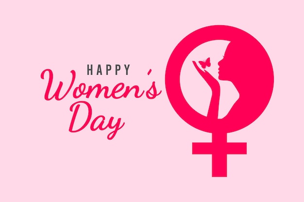 Happy international womens day template design