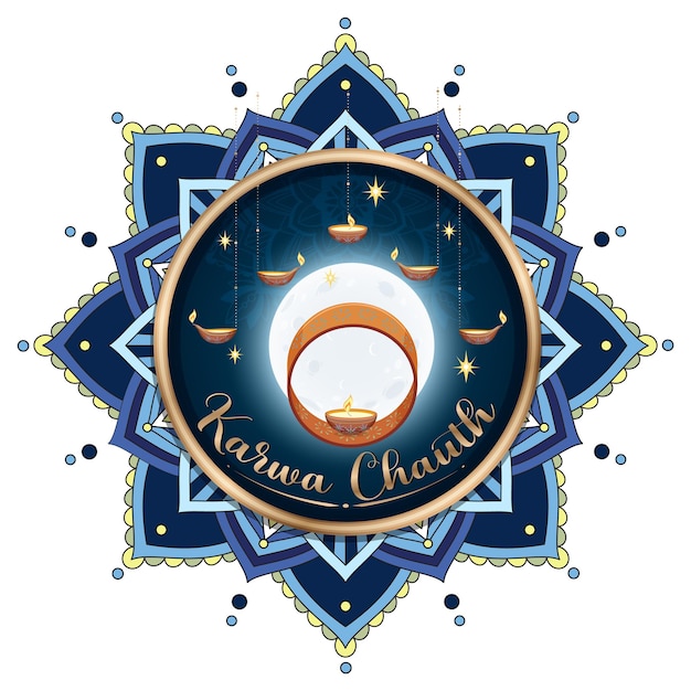 Happy Karva Chauth Banner Design