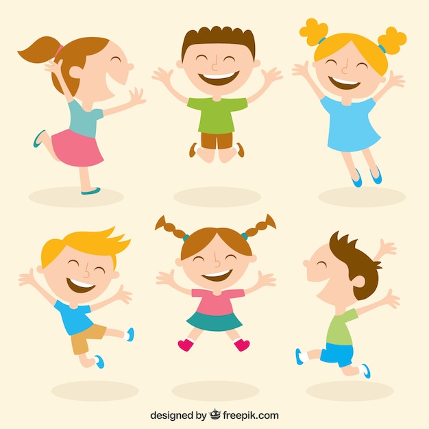 Happy kids illustration