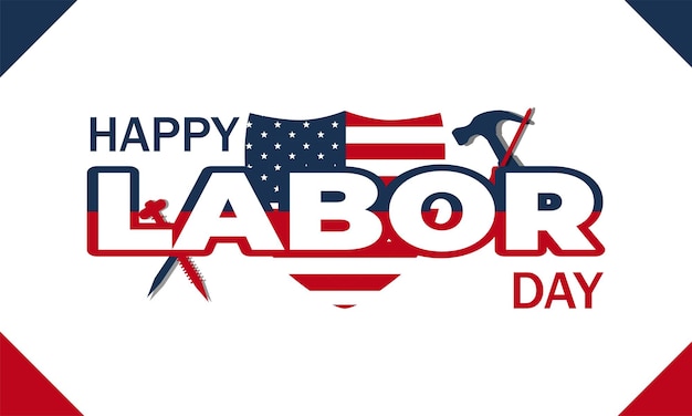 Happy Labor Day 1st of MAY Vector Background Illustration and Text Perfect Color Combination Design