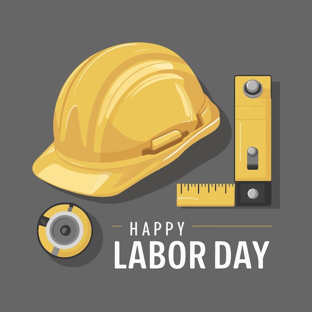 happy labor day background vector illustion