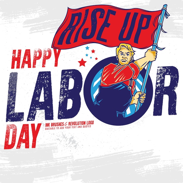 Happy Labor Day banner. 