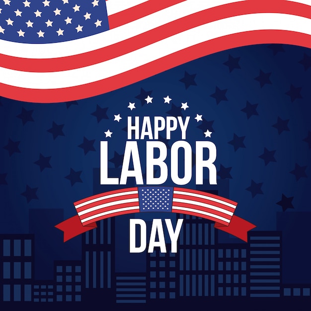 Happy labor day card