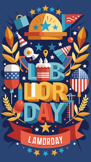 Happy Labor Day Celebration Poster