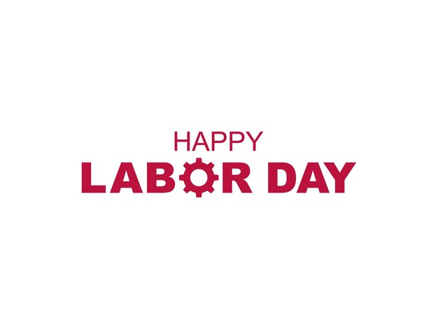 Happy Labor Day Sign for Icon Symbol