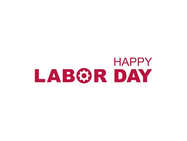 Happy Labor Day Sign for Icon Symbol