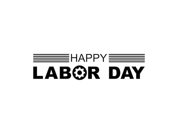 Happy Labor Day Sign for Icon Symbol