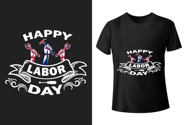 Happy labor day t shirt design template