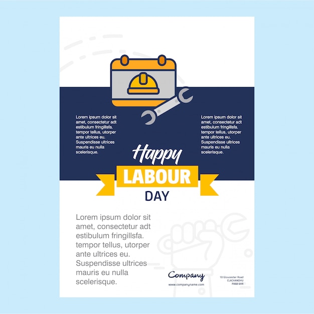 Vector happy labour day design 