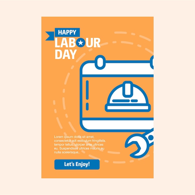 Happy Labour day design 