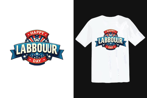 Vector happy_labour_day_tshirt_design