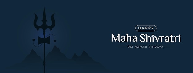 Vector happy maha shivaratri social media post design