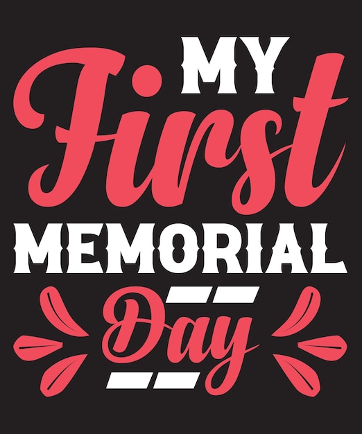 Vector happy memorial day tshirt design