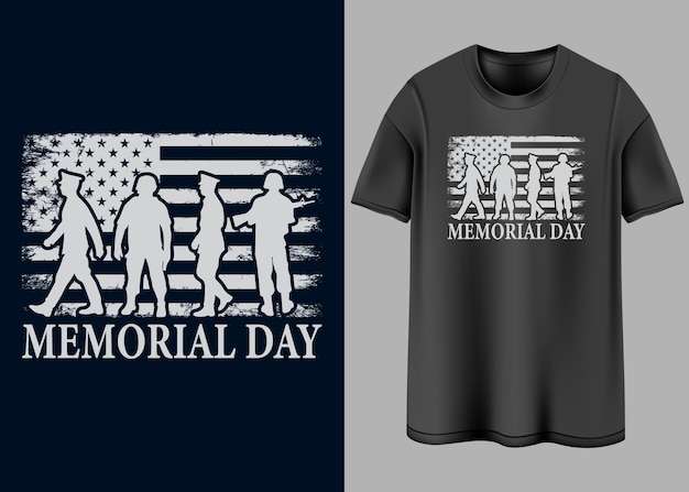 Vector happy memorial day typography t-shirt design