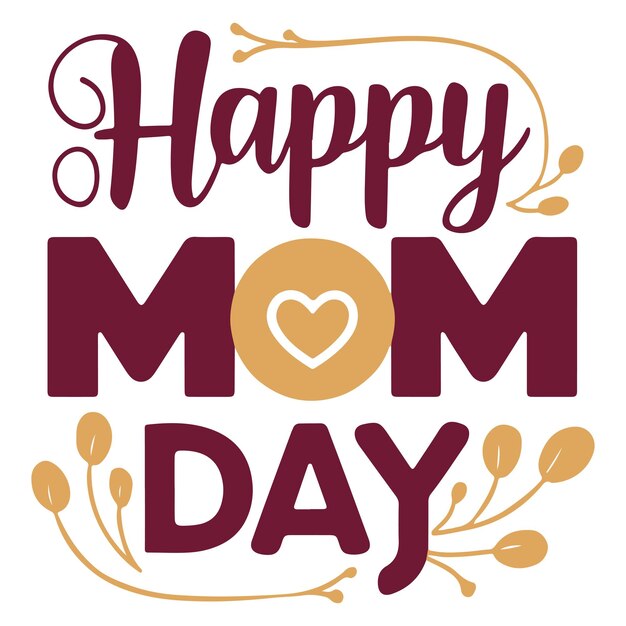 Vector happy mom day 2024 tshirt design