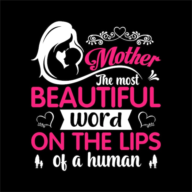 Happy mother day tshirt design vector