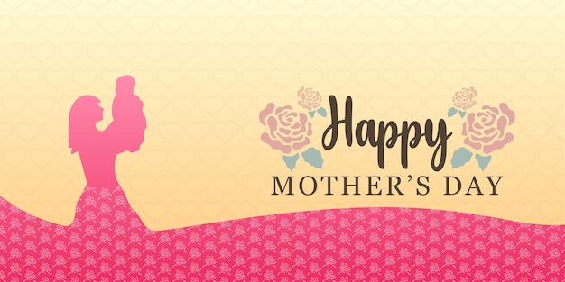 Happy mother day wishing design vector file