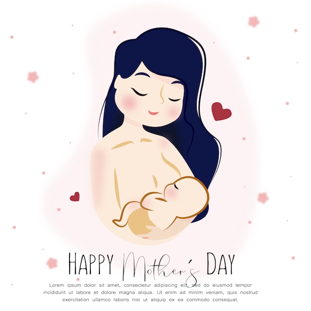 Happy Mother´s Day Baby Character