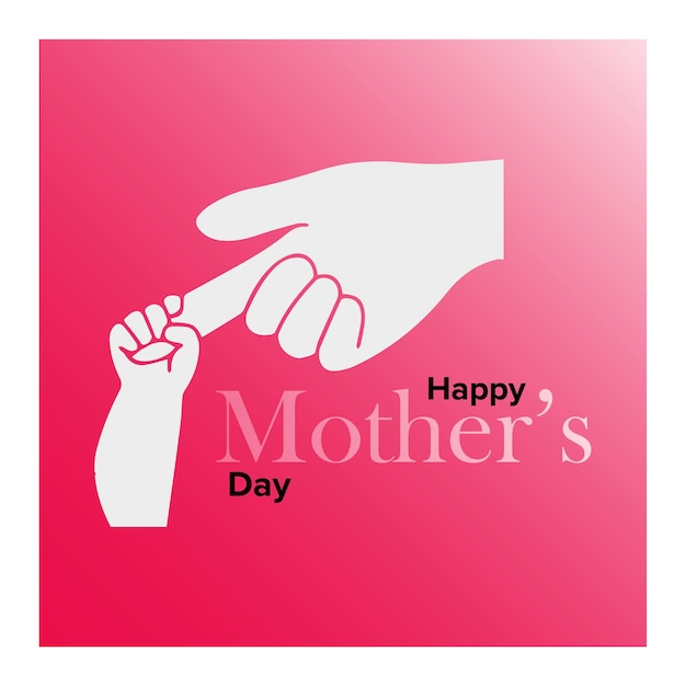 Happy mother's day banner design template