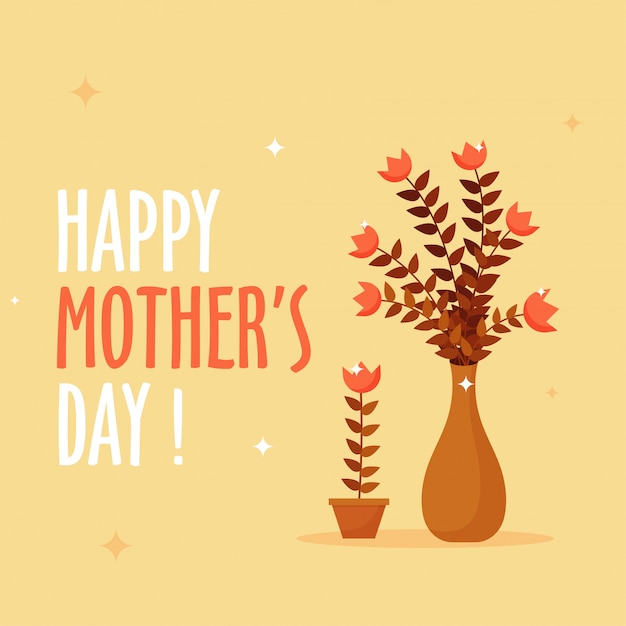 Happy Mother's Day celebration concept. 