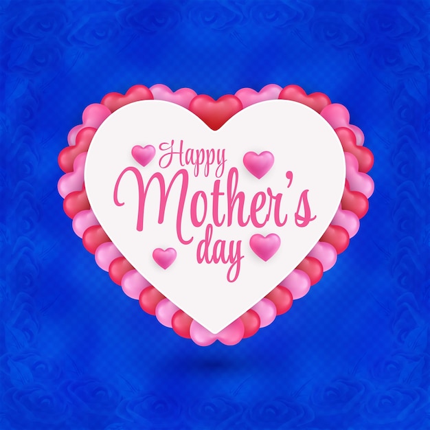 Happy Mother's Day Celebration Social Media Concept I Love You Mom Banner Instagram Post Template