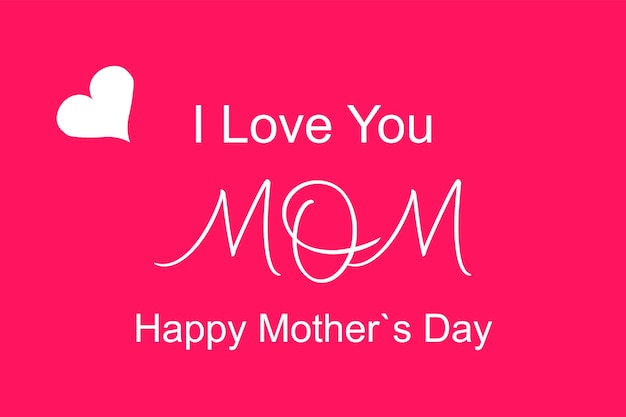 Happy mother's day greeting card design banner design