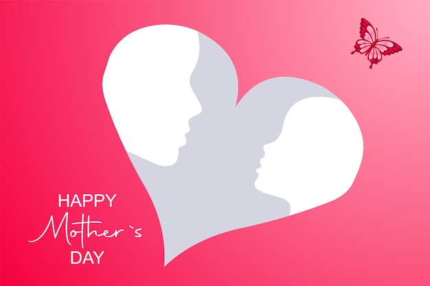 Happy mother's day greeting card design banner design