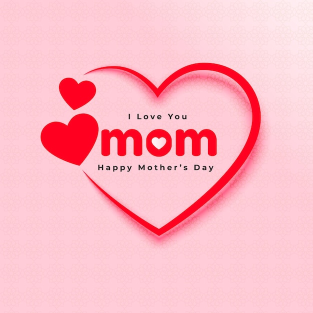 Happy mother's day greeting card design