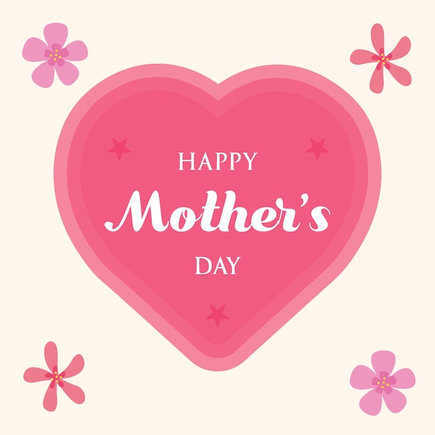 Happy Mother's Day Greeting Card Social Media Post Template