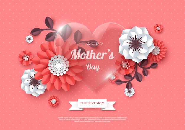 Happy Mother's day greeting card.