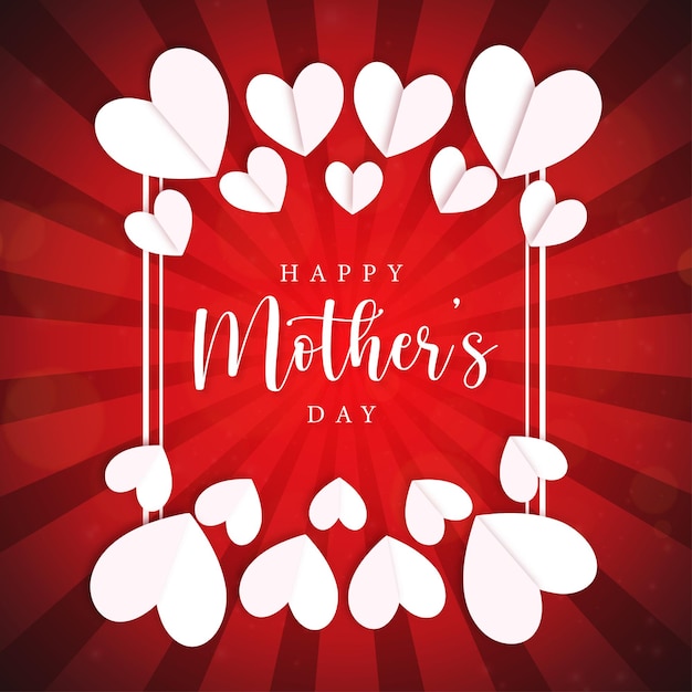 Vector happy mother's day greetings background social media design banner free vector