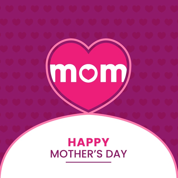 Happy Mother's Day social media template design