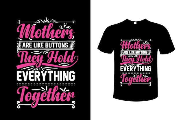 Happy mother s day typography style tshirt vector