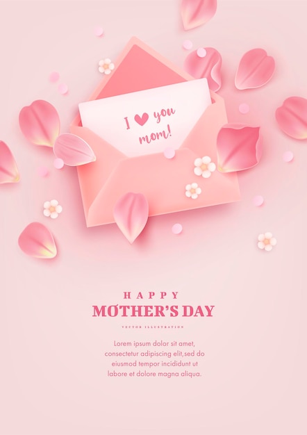 Happy mothers day celebration background