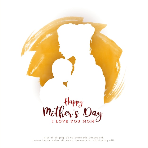 Happy Mothers day celebration elegant decorative background