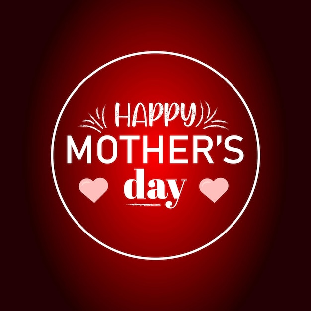 Happy mothers day celebration greeting card background