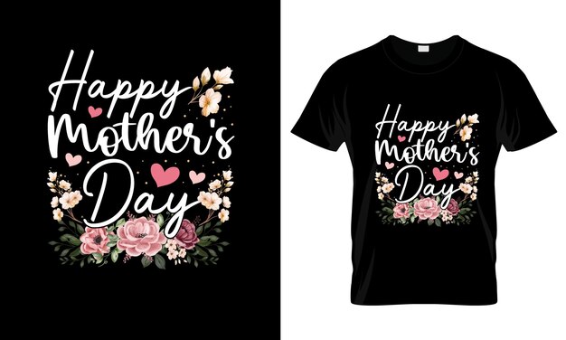 Vector happy mothers day colorful graphic tshirt mothers day tshirt design