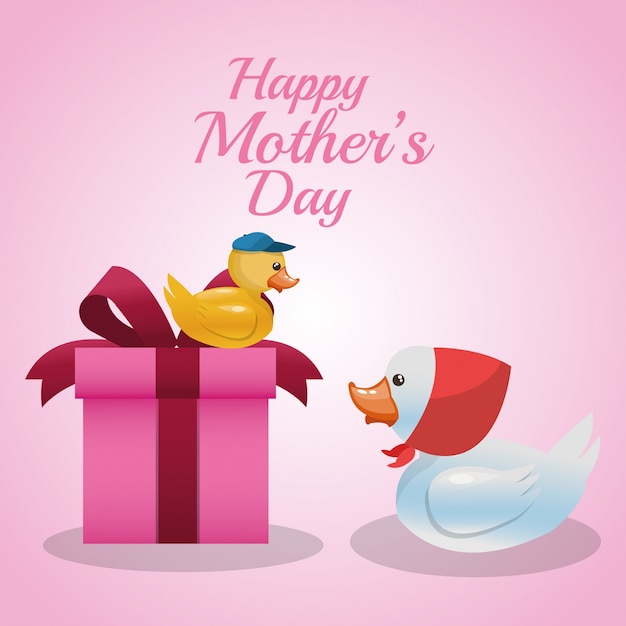 Happy mothers day design 