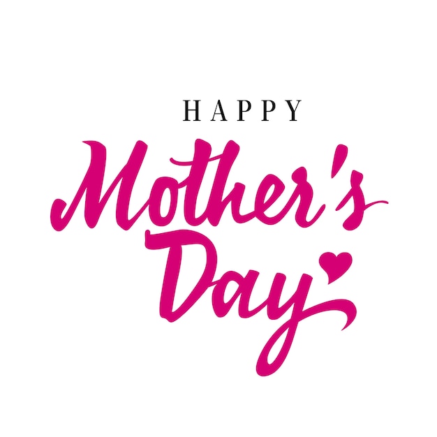 Happy Mothers Day lettering. Mother Day design element. 