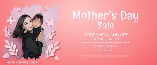 Happy mothers day sale  banner