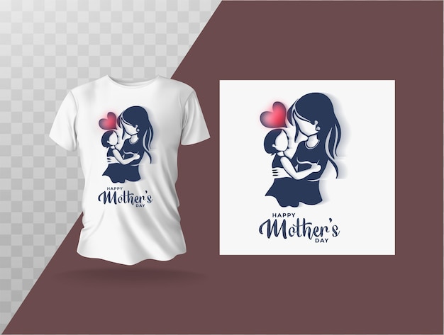 Vector happy mothers day t shirt design template