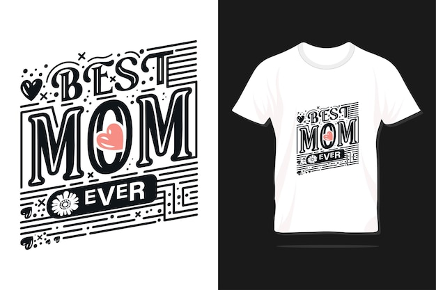 Vector happy mothers day typography design for print tshirt lettering poster label gift greeting card etc