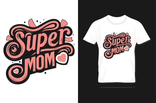 Vector happy mothers day typography design for print tshirt lettering poster label gift greeting card etc