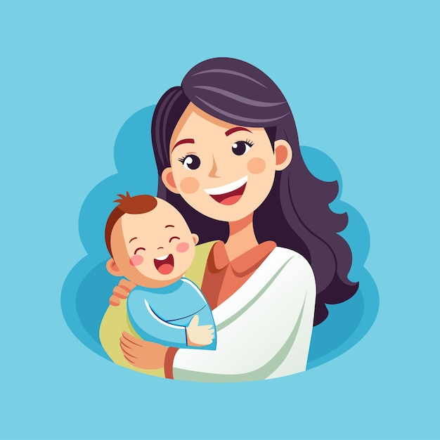 Happy mothers day vector illustration