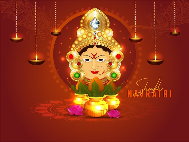 Happy navratri celebration design